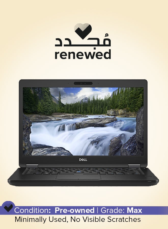 DELL Renewed - Latitude 5490 (2017) Laptop With 14-Inch Touchscreen, Intel Core i5 Processor/8th Gen/8GB RAM/256GB SSD/Intel UHD Graphics 620 English/Arabic Black - Image 1