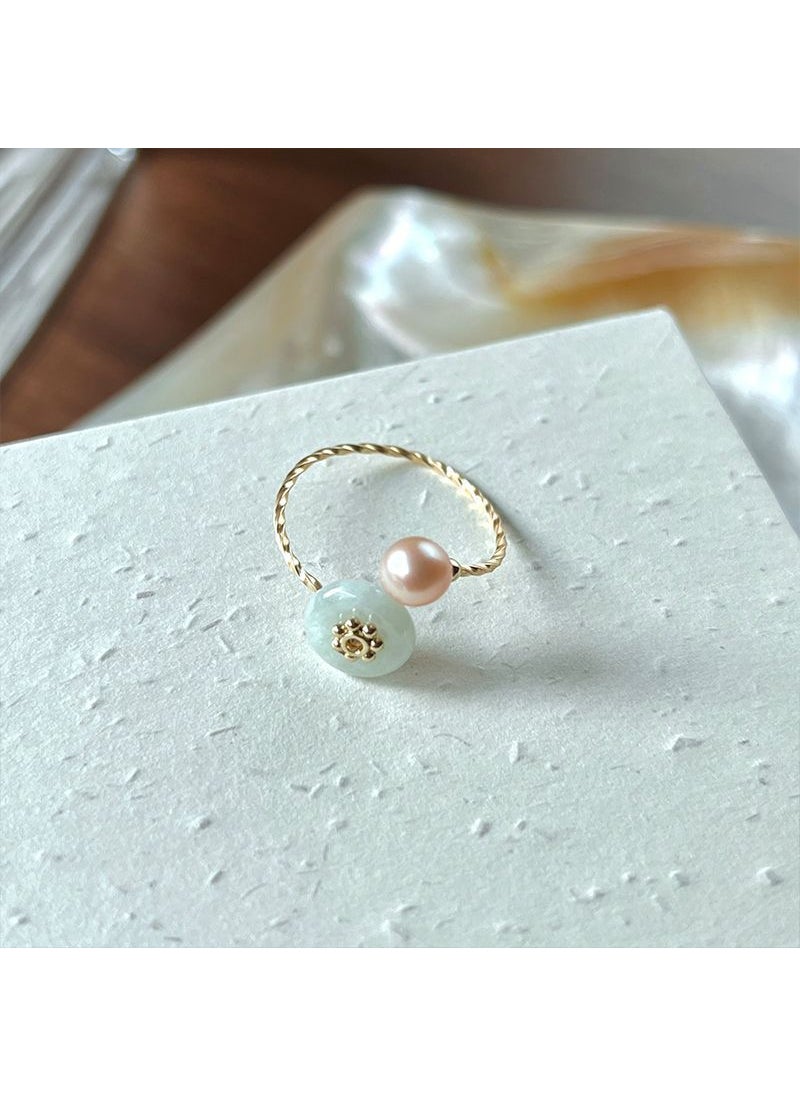 Generic - 2022 Chic Pearl Rabbit Ring, Audrey Style, Womens Designer Jewelry C section ring - Image 1