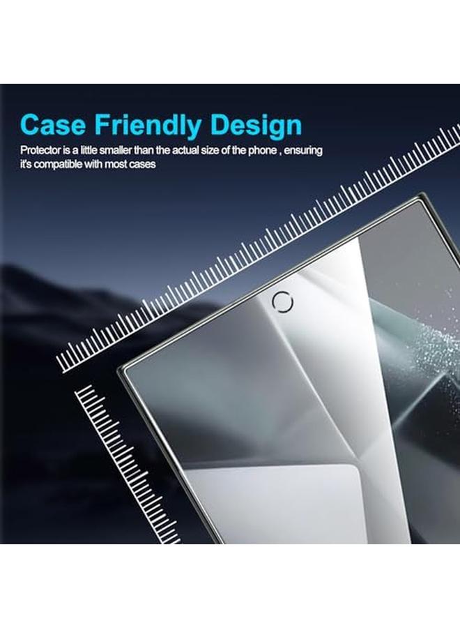 erorex 3 Pack 9H Tempered Glass Screen Protector For Samsung Galaxy S24 Ultra 5G, With Installation Alignment Frame, Support Fingerprint Unlock, Case Friendly, Anti Scratch Film  - Image 4