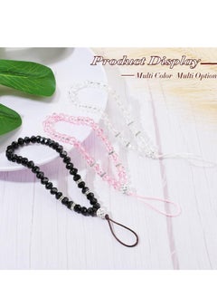 Oasisgalore 3 Pcs Phone Lanyard Strap Phone Charm Crystal Beads Key Chain Strap  - Image 5