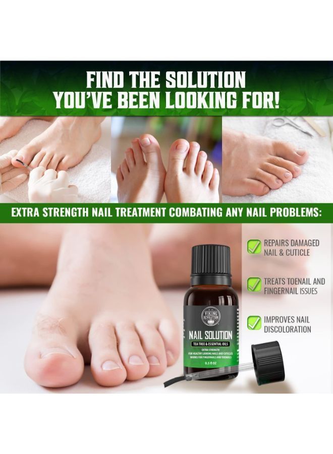 Viking Revolution - Tea Tree Foot Soak & Foot Spa Kit - Tea Tree Oil Foot Fungus Soak with Extra Strength Toenails Fungus Treatment, Balm & Body Wash - Athletes Foot Soak & Fungus Foot Soak for Dry Cracked Feet - Image 1