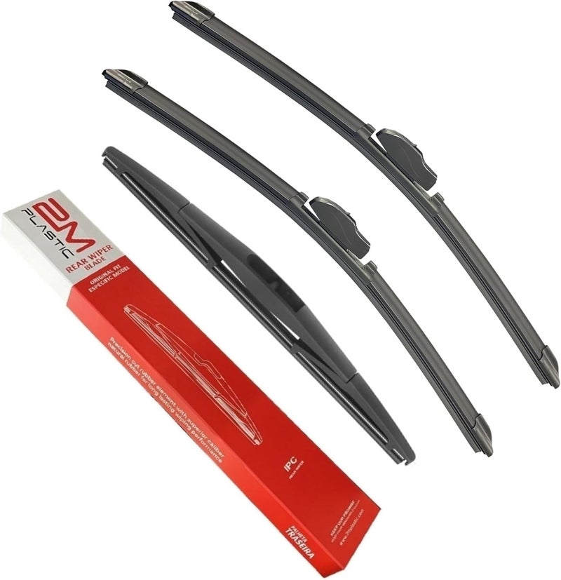 2M PLASTIC Front and Rear Wiper Blades For Honda PILOT 2023-2024 26" 22" 14" Premium All-Season OEM Quality - Image 1