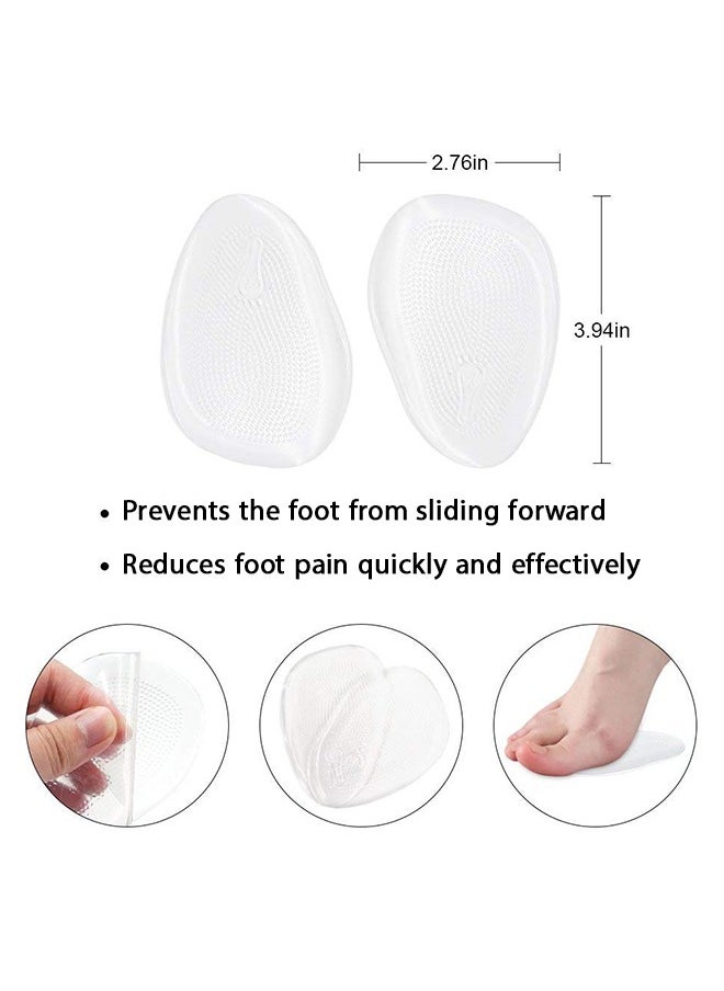 HY - Heel Cushion Inserts and Metatarsal Pads for Women, 14 pieces heel inserts, Silicone Shoe Pads Insoles for High Heels, Blister Prevention for Too Big Shoes - Image 1