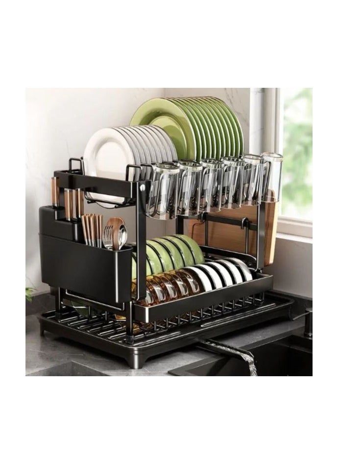 Generic - Dish Drying Stand, Kitchen Dish Drainer, Dish Filter Sink Drainer,  Plate Cutlery Rack, Cup Rack - Image 1