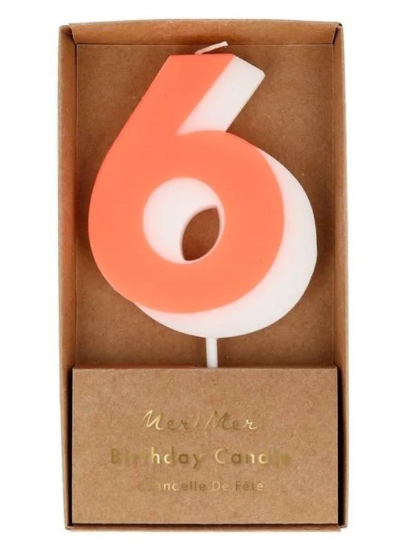Meri Meri Number Candle 6
