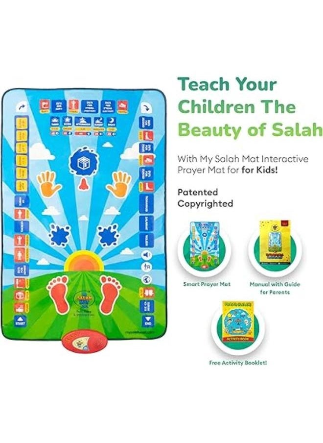 Executive LLC Smart Interactive Mat for Kids Learning the Salah Fun Easy Kids Mat with 36 Touch Keys 15 Languages Speaker Booklets Islamic Toys for Kids 3 Up  - Image 3