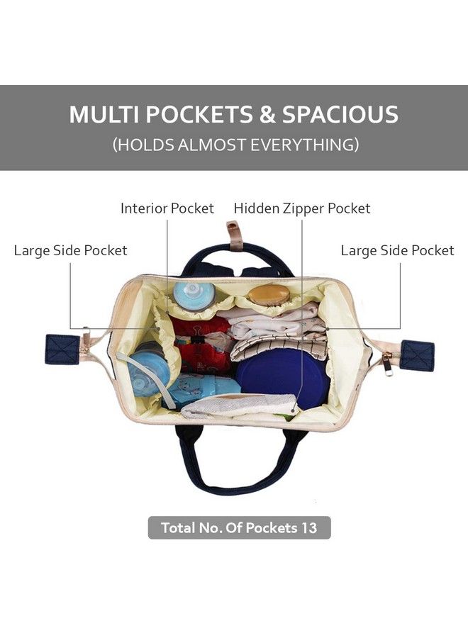 PACKNBUY Diaper Bag For Mothers Mom Stylish Travel Baby Bags Blue - Image 5