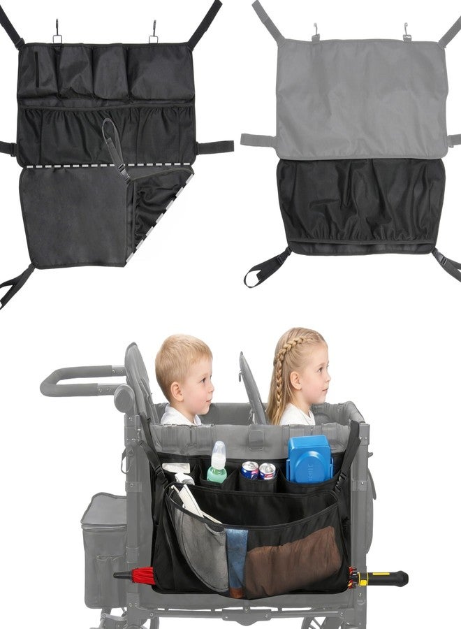 Viotiin Stroller Wagon Cargo Net and Organizer, Double-Layer with Extra Storage Space, Wagon Accessories with Larger Capacity and Foldable, Compatible with WONDERFOLD Wagon W2 & W4 (1 Pack) - Image 1