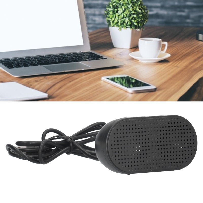 مكبر صوت سطح المكتب الصغير بتوصيل USB: مادة ABS، فك تشفير بطاقة صوت USB مدمجة، صوت مستعرض - مكبر قوة رقمي عالي الكفاءة للاستخدام في المكتب المنزلي والاستخدام الخارجي - Image 2