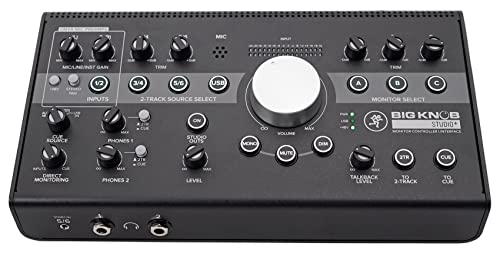 Mackie Big Knob Series, 4x3 Studio Monitor Controller 192kHz USB I/O (BIG KNOB STUDIO PLUS) - Image 1