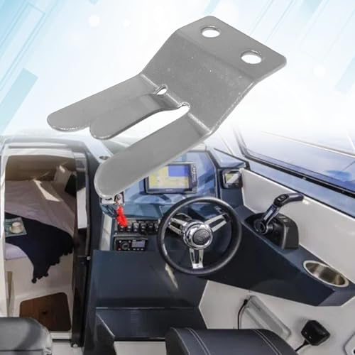 asdmm Boat Stainless Steel CB/Ham VHF Radio Microphone Clip Holder for Marine Jet Yacht RV, Compatible with Yaesu MH-48 FT8900 FT7800 FT7900 FT8800 FT1807 (1 PCS) - Image 4
