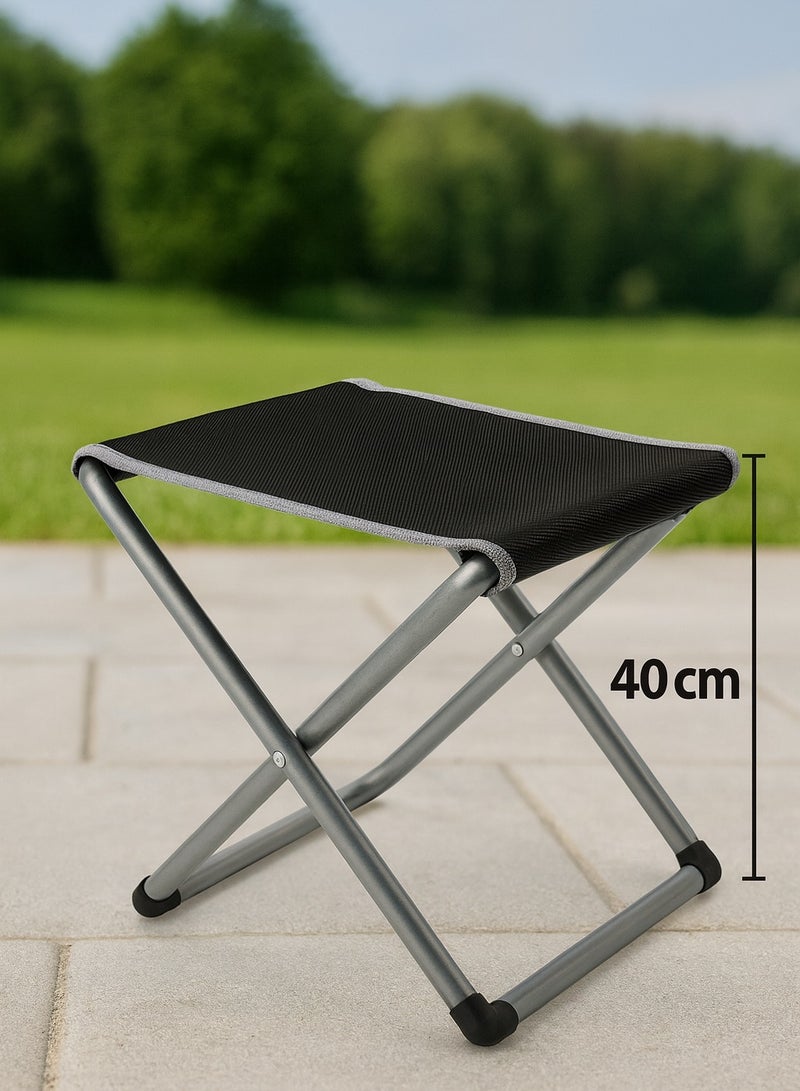 Panvil Mini Portable Folding Stool for Outdoors – Lightweight Compact Travel Seat, Fishing, Hiking, Picnic, Beach & Garden Uses – Heavy Duty Woven Foldable Seat with Metal Frame - Image 3