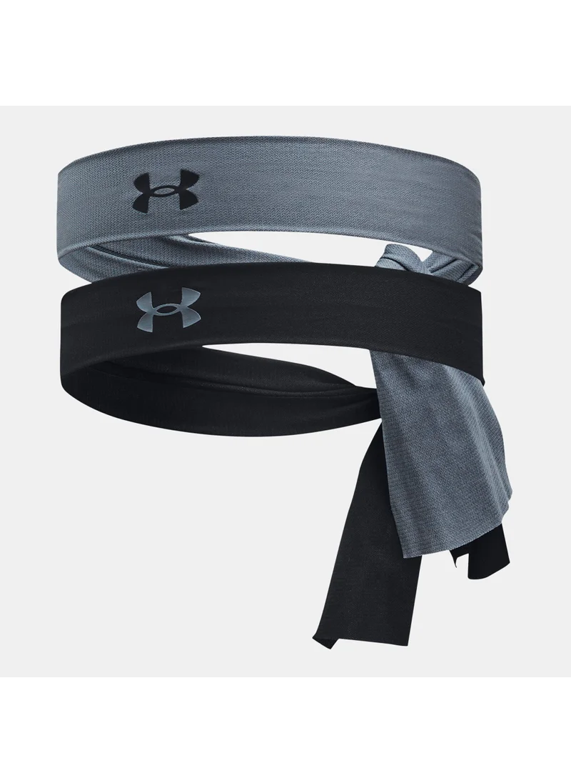 اندر ارمور Women's Logo Training Headband (2 Pieces)
