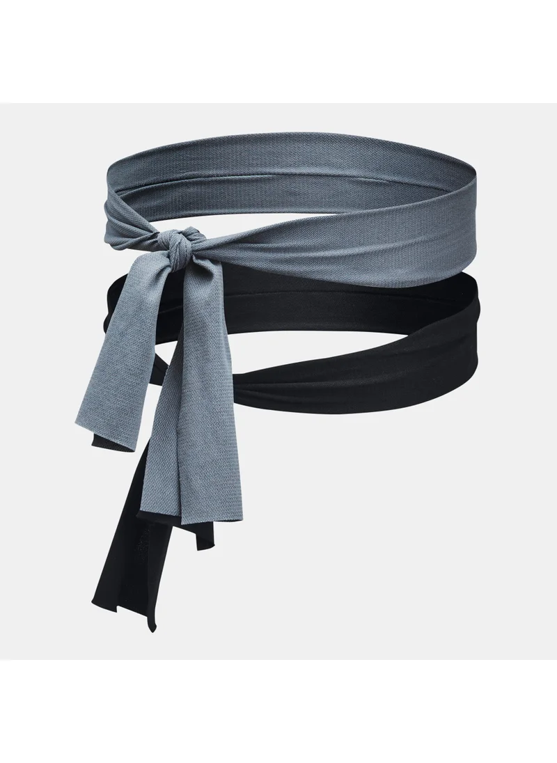 اندر ارمور Women's Logo Training Headband (2 Pieces)