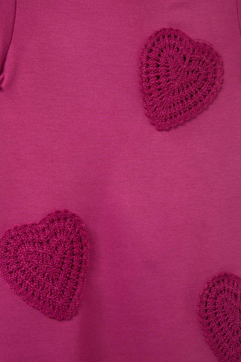 ديفاكتو فستان بيبي بناتي نص كم بياقة مستديرة - Image 2