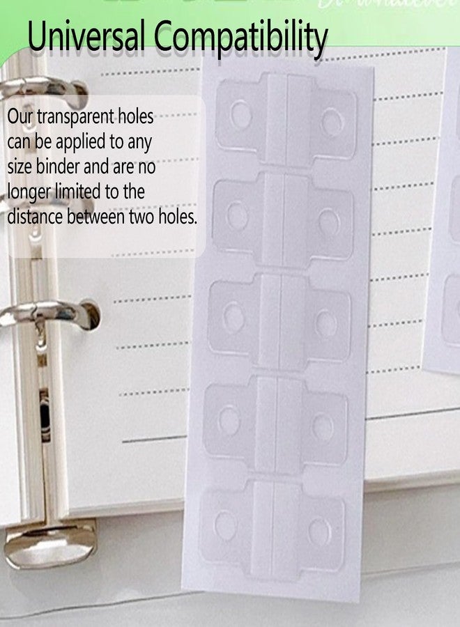 XLANMAY 300pcs Small Hole Reinforcement Stickers Clear Sturdy Ring Binder Stickers Self-Adhesive Hole Labels Paper Hole Reinforcement Office School Supplies for Ring Binder Bill Paper Photos Postcards - Image 4