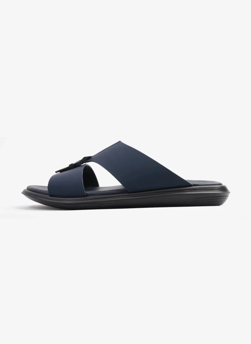 Comfort Plus COMFORT PLUS TIMELESS ZIPPER CLOSURE MEN'S SANDALS NAVY