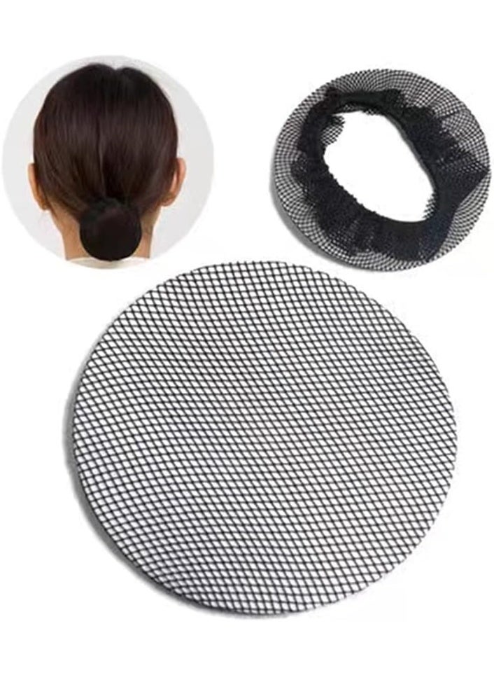 Elastic Hair Net for Buns, Fine Invisible Mesh Snood, Nylon, Universal Size, for Ballet, Food Service, and Professional Use - Image 1