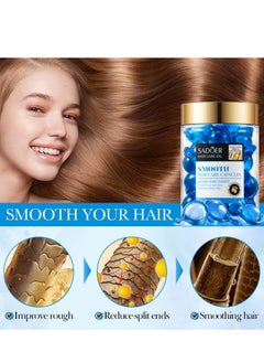 SADOER Hair Vitamin Serum, Hair Treatment Serum, Enriched with Moroccan Macadamia Avocado Oil, Vitamins A, C, E, Pro B5, No Rinse, Men's and Women's Conditioning Serum for All Hair Types 30pcs  - Image 5