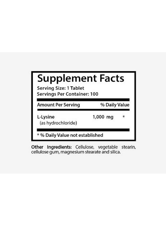 Health Solution Prime Lysine Capsules L Lysine 1000Mg Improve Immunity Lysine Supplement Organic L Lysine Powder For Humans Designs For Sport Supplements Energy Pills No Caffeine Focus Energy Pills 2 Bot 200 Tabs - Image 3