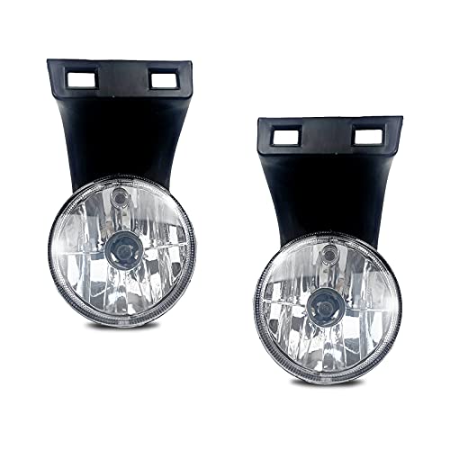 BOXLIGHT Fog lights Compatible with [1994-2002 Dodge RAM 1500 2500 3500] Pair Left+Right With 880 12V 27W Halogen Bulbs(Clear Lens) - Image 2