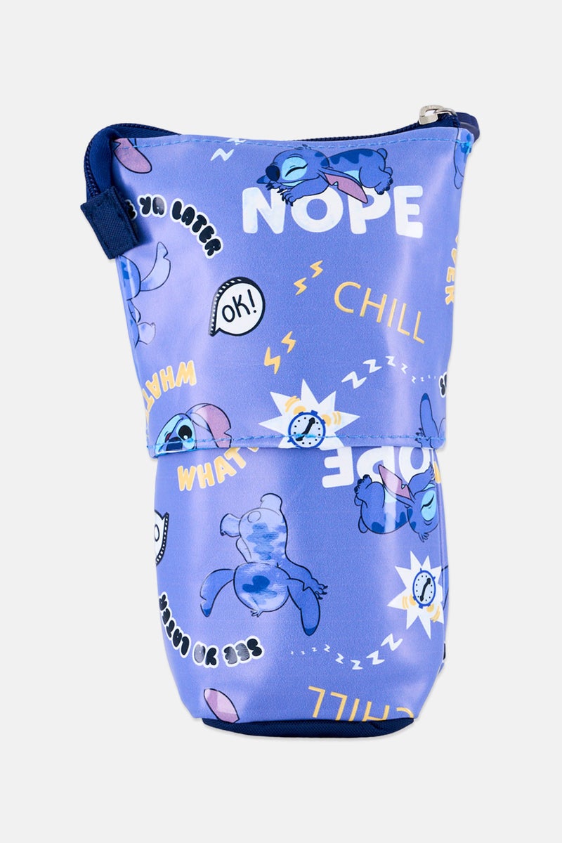 Disney Kids Girl Graphic Print Pencil Case, Blue - Image 2