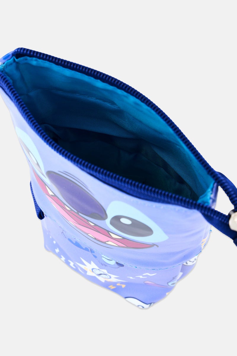 Disney Kids Girl Graphic Print Pencil Case, Blue - Image 3