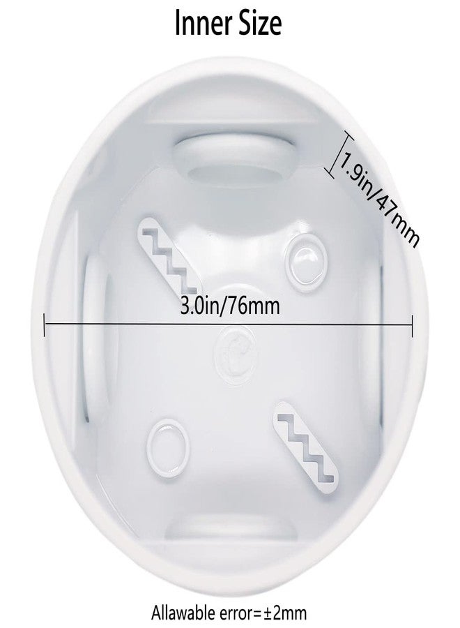 Zulkit Junction Box ABS Plastic Dustproof Waterproof IP55 Universal Electrical Boxes Project Enclosure White D3.1" x H2" - Image 4