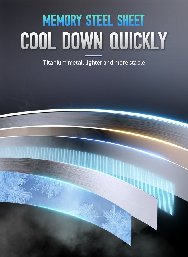 Loquat Rechargeable Portable Neck Fan With Built-In Battery Portable Fan Lightweight Outdoor Camping Cooling Artifact 5 Adjustable Speeds Fast Cooling Suitable For Work, Office, Camping Rest - Image 4