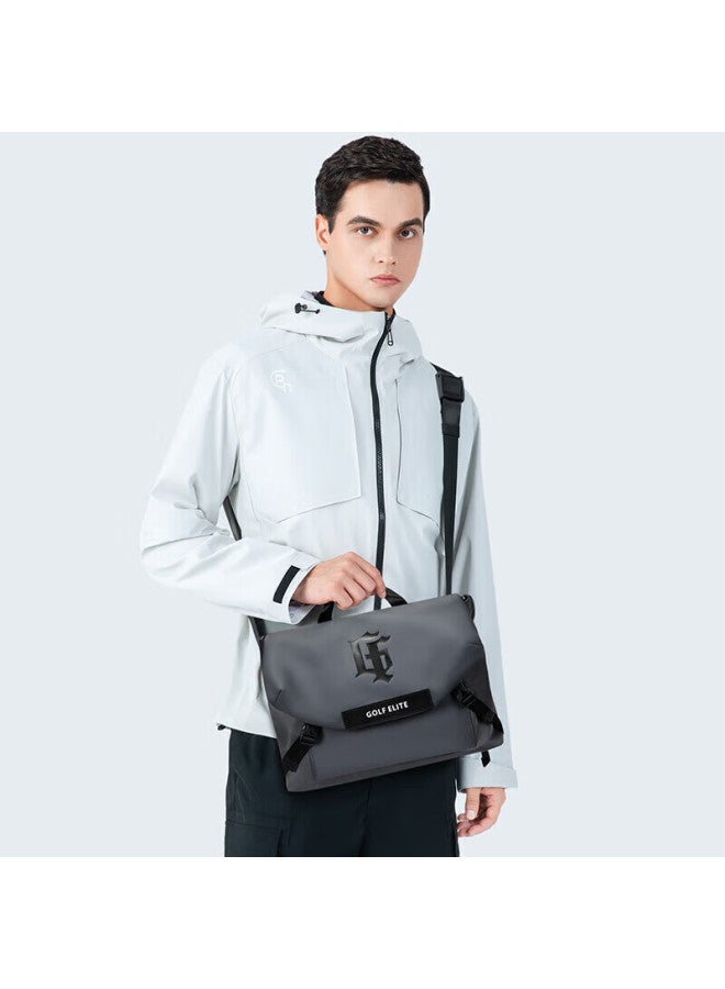 Golf Shoulder Bag For Men, Large Capacity Crossbody Bag, Ipad Bag, Casual Sports Satchel, Rock Gray - Image 5