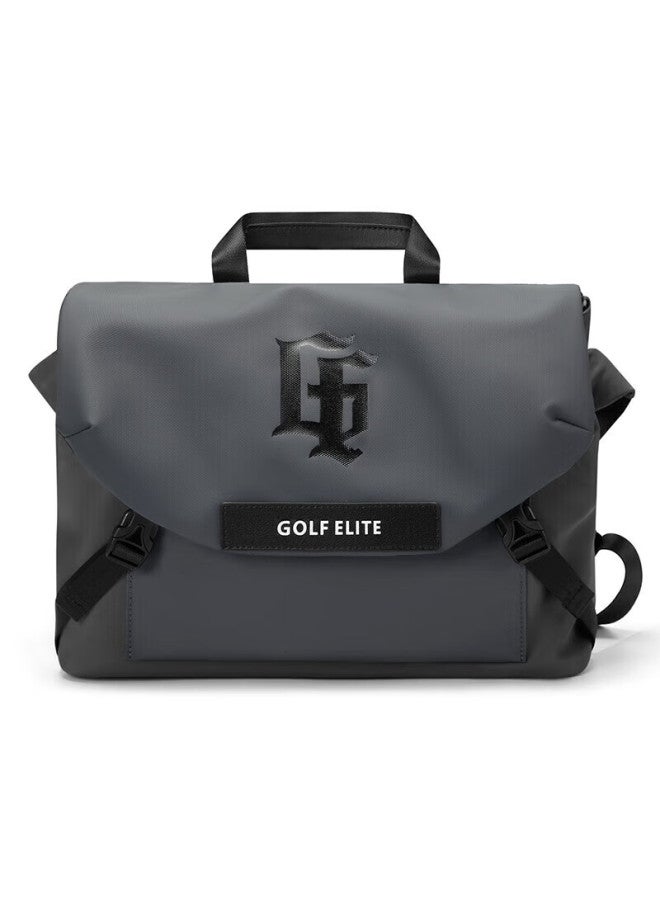 Golf Shoulder Bag For Men, Large Capacity Crossbody Bag, Ipad Bag, Casual Sports Satchel, Rock Gray - Image 2
