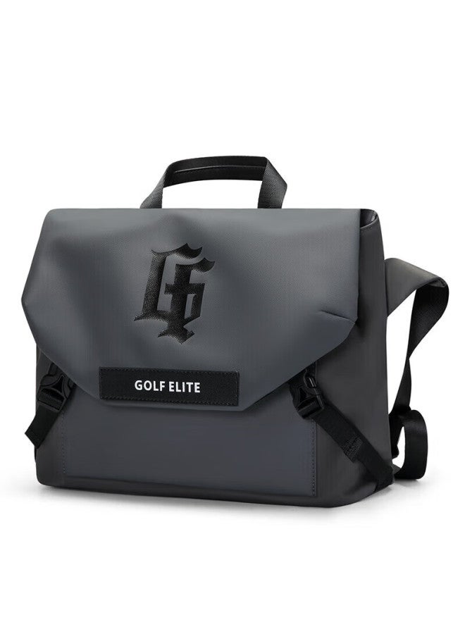 Golf Shoulder Bag For Men, Large Capacity Crossbody Bag, Ipad Bag, Casual Sports Satchel, Rock Gray - Image 3