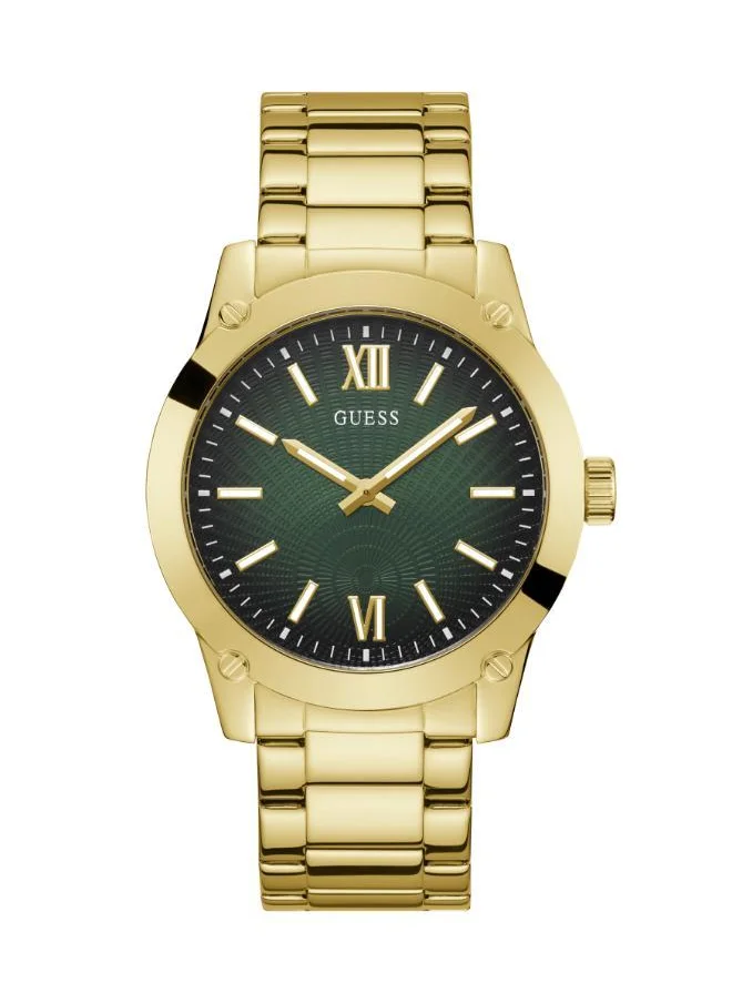 جس Crescent Steel Strap Analog Watch