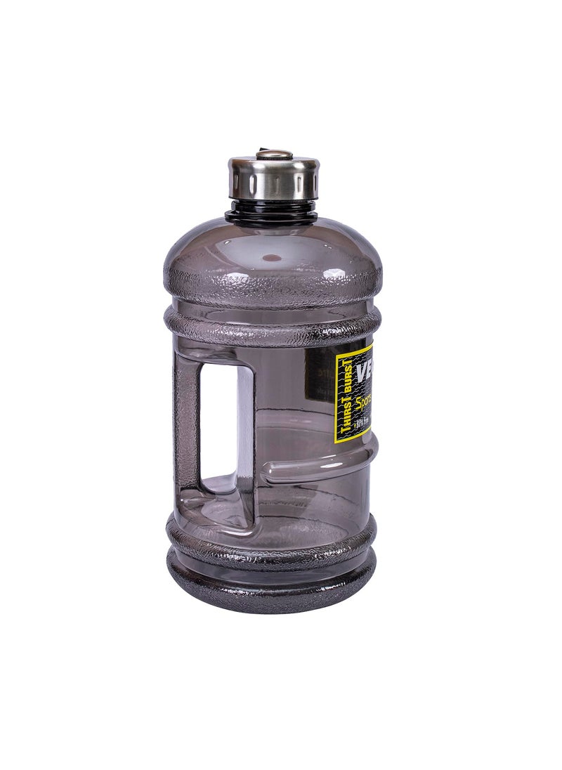 Vector X - Vector X Sports Water Bottle for Gym, Protein Shaker Bottle, Gallon Water Bottle (2.2 LTR) BPA-Free, Unbreakable, Freezer Safe (Black) - Image 1