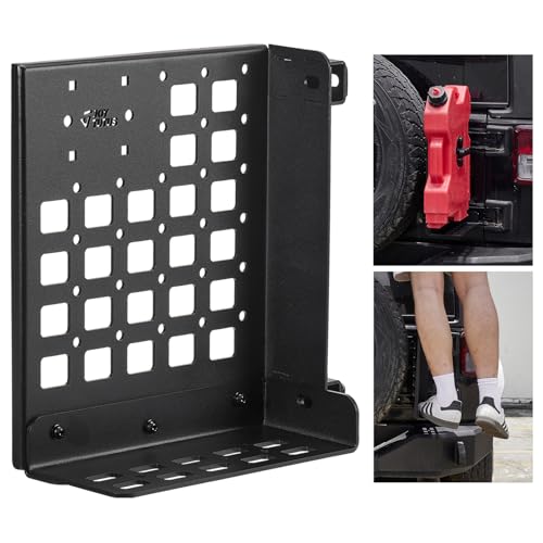 JOYTUTUS Gas Can Mount Compatible with Wrangler JK 20072018 Versatile Molle Panel 220LBS Step Platform NoDrill CorrosionProof Wrangler Molle Cargo Storage Expansion Bracket - Image 1