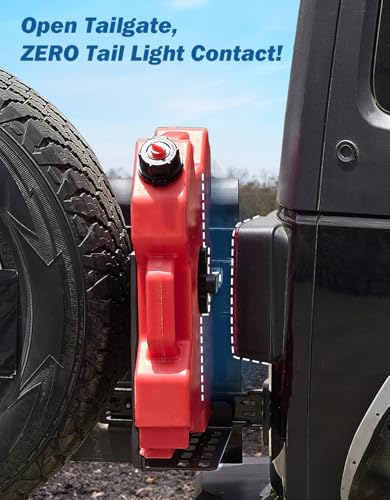 JOYTUTUS Gas Can Mount Compatible with Wrangler JK 20072018 Versatile Molle Panel 220LBS Step Platform NoDrill CorrosionProof Wrangler Molle Cargo Storage Expansion Bracket - Image 3