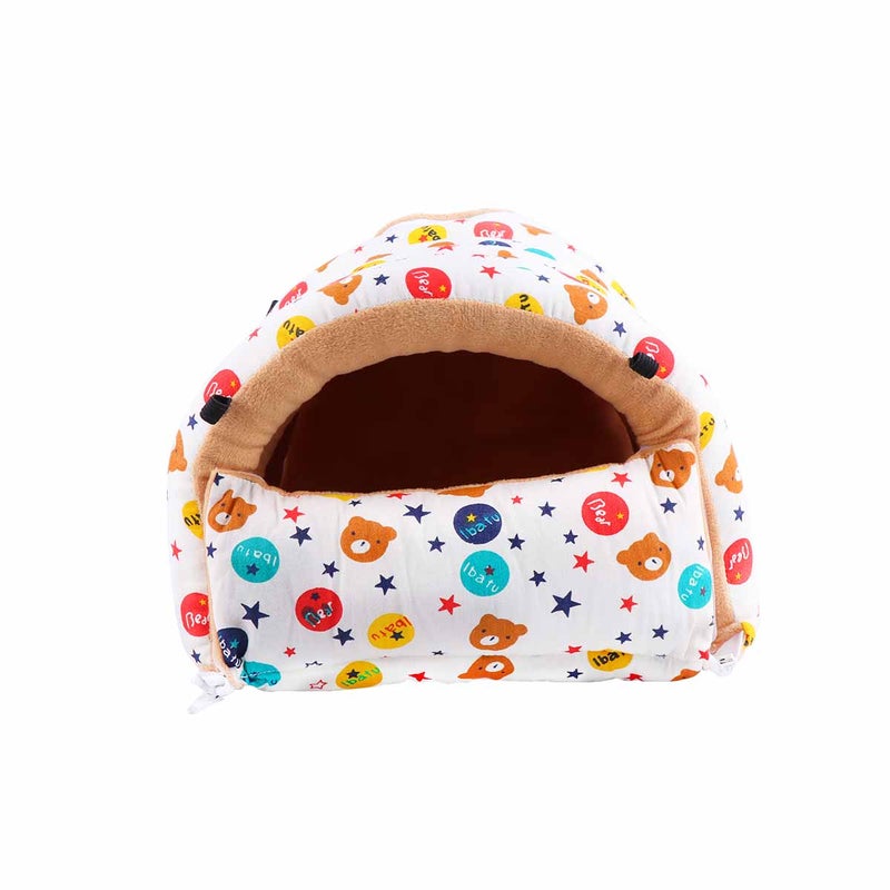 Warm Pet Nest Pattern Pet Sleep Winter Pet Bed for Hamster Squirrel - Size XL - Image 3