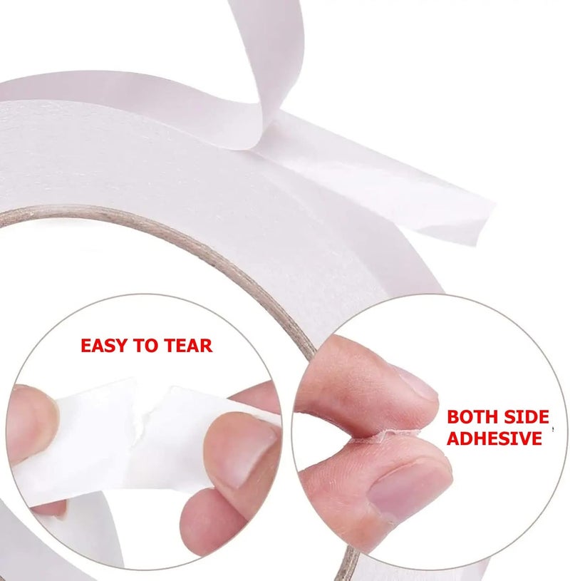 ISAN ISAN Tissue Tape Double Sided Width 192mm 8 Approx X Length 20 Meters 1 Pc for Crafting Pasting Scrapbooking Lamination Gift Wrapping DIY projects - Image 2