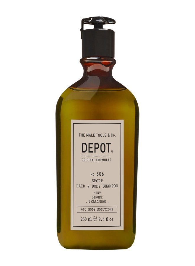DEPOT No. 606 Sport Hair & Body Shampoo for Men | 2-in-1 Wash, 8.4 Fl Oz - Image 1