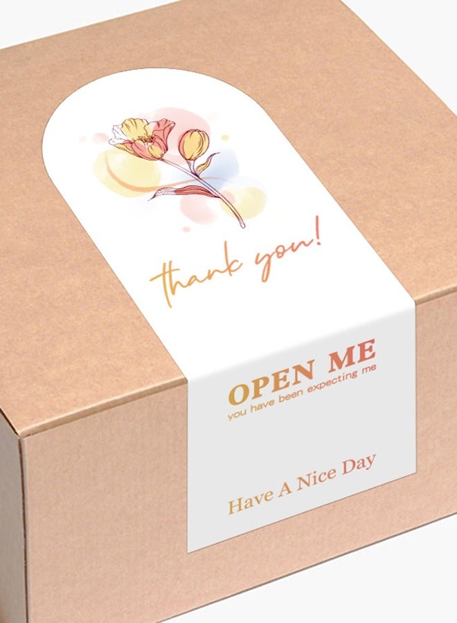 50-piece Gift Box Packaging Seal Sticker Seal Label Gift Decoration - Image 1