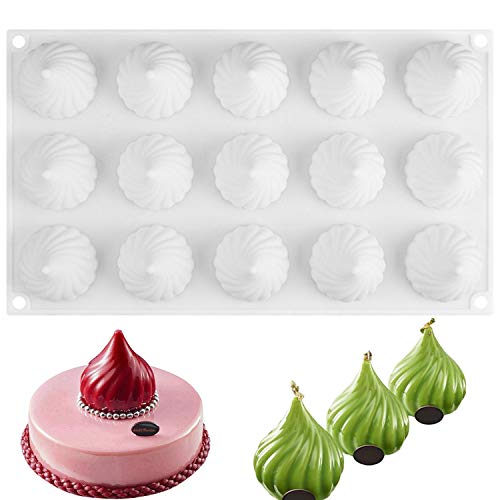 OCPO KITCHEN Russian Tale Silicone Mold for Baking Mousse Cake, Candy, Pastry, Chocolate, Cupcake, Jelly, Pudding, Cake Decoration Mold, 3D Russian Tale Shape (15-Cavity) - Image 1