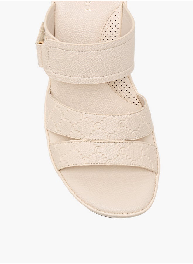 Le Confort Textured Slip-On Sandals with Block Heels  - Image 4