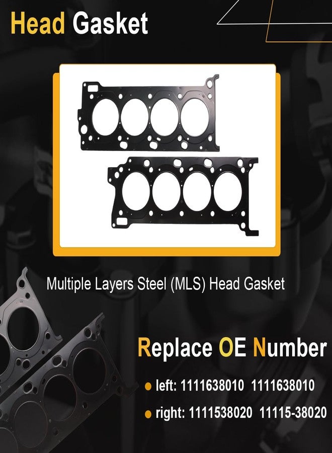 AUCERAMIC Cylinder Head Gasket Set Fit 08-16 for Toyota Land Cruiser Sequoia 5.7L,10-17 for Lexus GX460 4.6L - Image 4