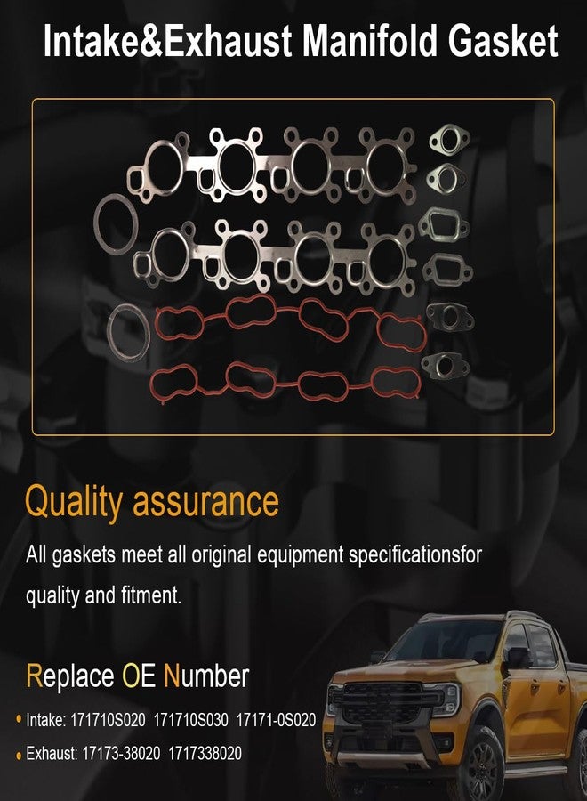AUCERAMIC Cylinder Head Gasket Set Fit 08-16 for Toyota Land Cruiser Sequoia 5.7L,10-17 for Lexus GX460 4.6L - Image 5