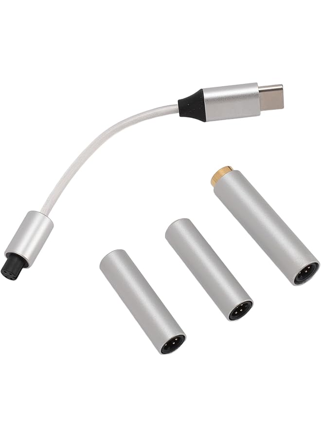 erorex Usb C To Aux Headphone Jack Adapter Usb C To 2.5Mm 3.5Mm 4.4Mm Headphone Jack Adapter Support 32Bits 384Khz Pcm Usb C To Aux Dongle Cable For Usb C Devices - Image 1