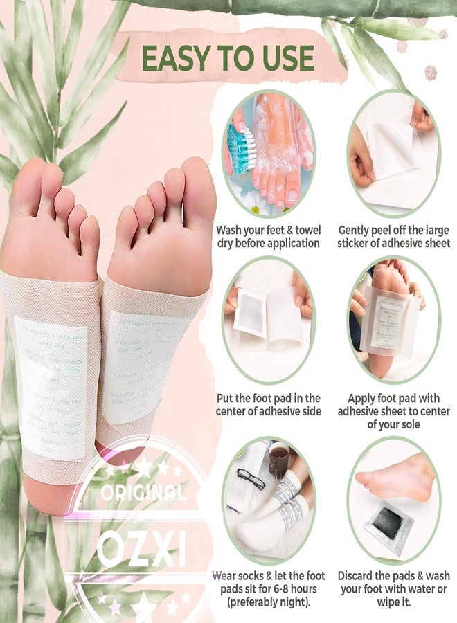 OZXI Foot patches Cleansing Remover Natural organic Foot Patch Stress Relief Sleep Patch Pain Relief pad For Men & Women (PACK OF 10) - Image 2