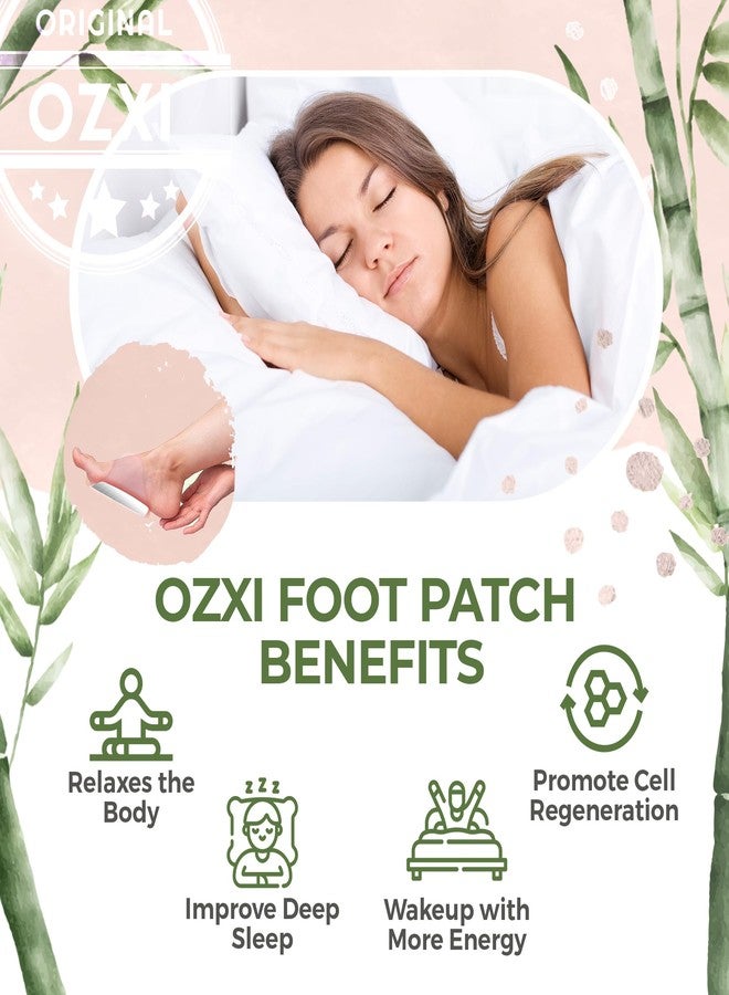 OZXI Foot patches Cleansing Remover Natural organic Foot Patch Stress Relief Sleep Patch Pain Relief pad For Men & Women (PACK OF 10) - Image 5