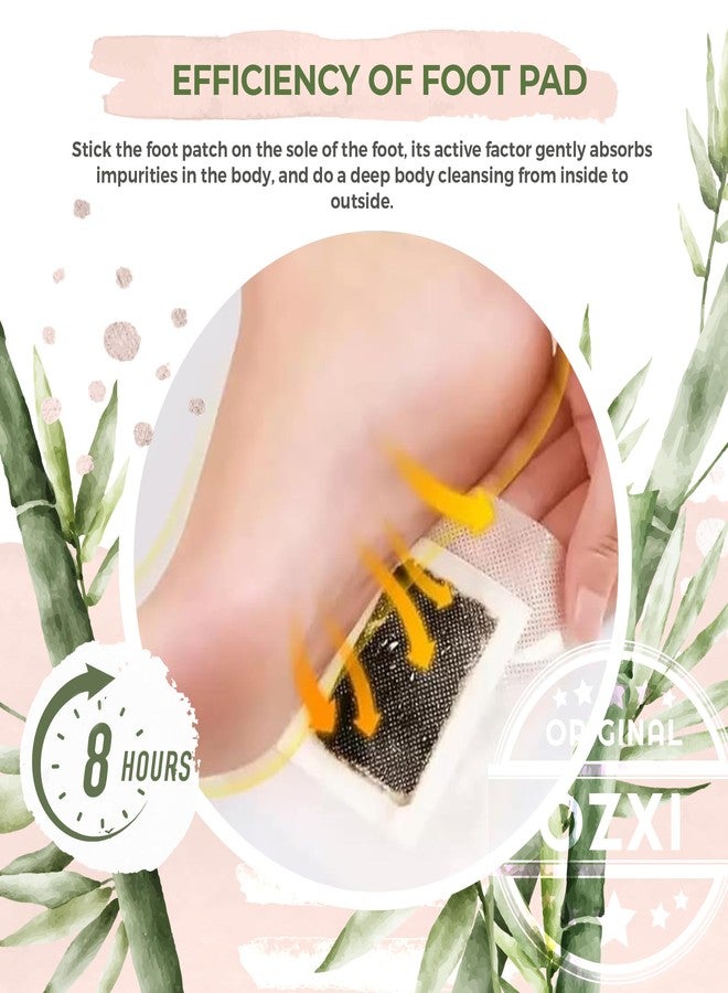 OZXI Foot patches Cleansing Remover Natural organic Foot Patch Stress Relief Sleep Patch Pain Relief pad For Men & Women (PACK OF 10) - Image 3