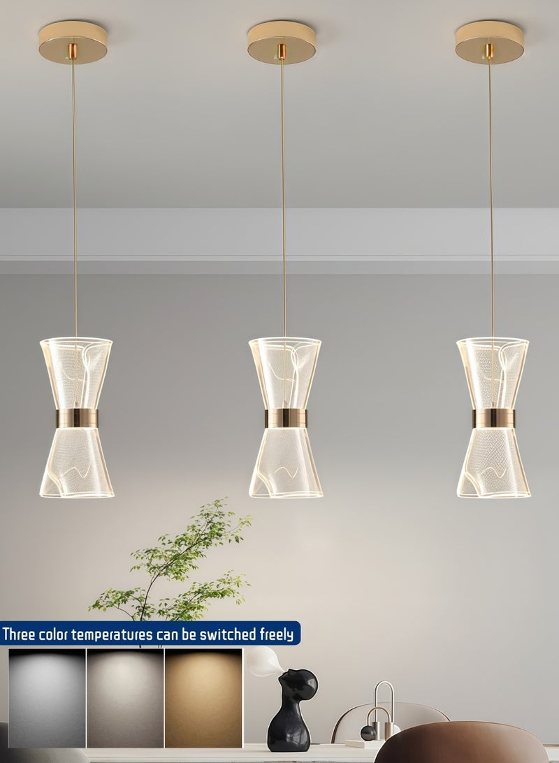 Auraluxi gold 12W ceiling lighting Three color temperatures adjustable Modern ceiling chandeliers Suitable for living room, bedroom, dining room and study - Image 3