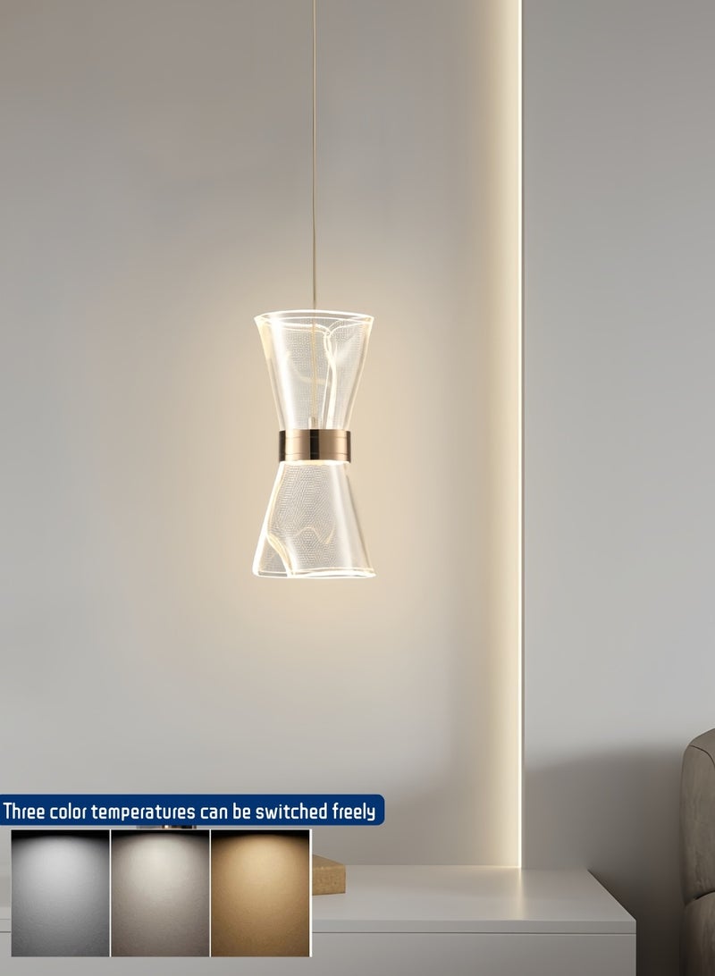 Auraluxi gold 12W ceiling lighting Three color temperatures adjustable Modern ceiling chandeliers Suitable for living room, bedroom, dining room and study - Image 1